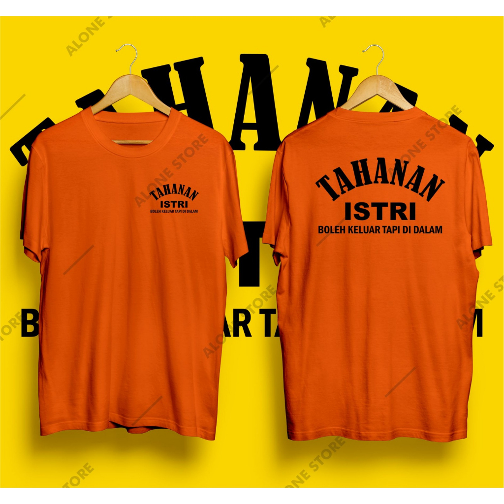 Kaos TAHANAN ISTRI  Kaos Sablon Couple  Kaos Sablon Bucin  Kaos Murah