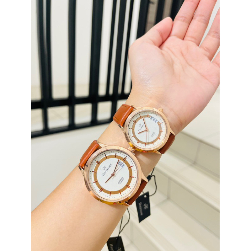 jam tangan couple haryxson TGL AKTIF kulit original anti air