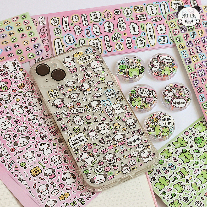 

Stiker Glliter Deco Casing Handphone / Sticker Journaling Alphabet Colourfull TLD129