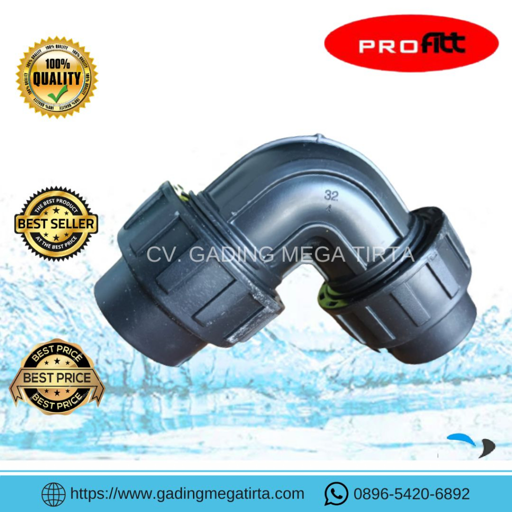 Compression Elbow Fitting HDPE 40mm