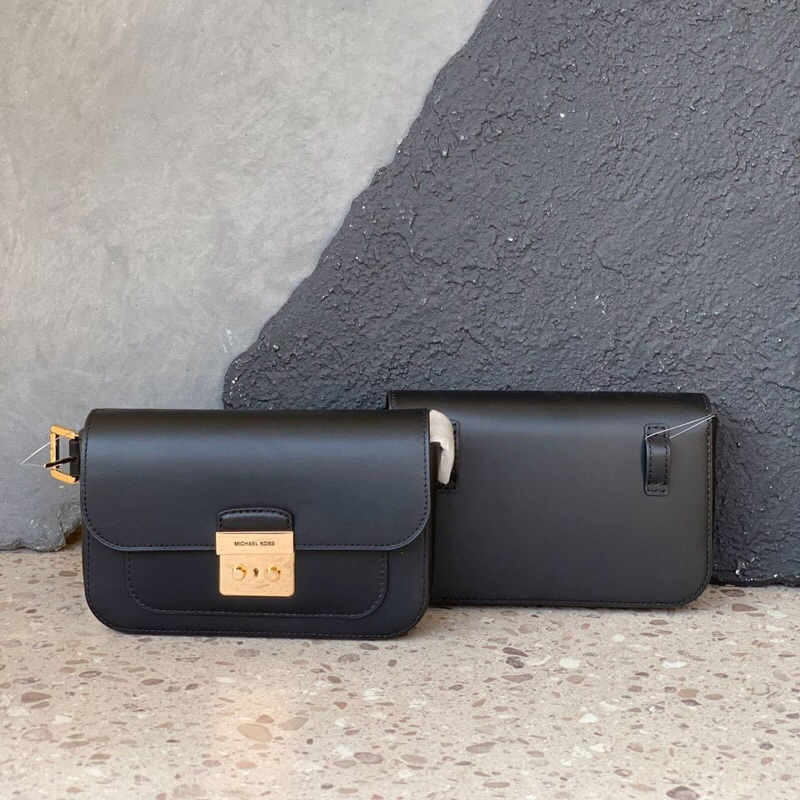 MK Sloan Editor Small Flap Belt Bag Leather