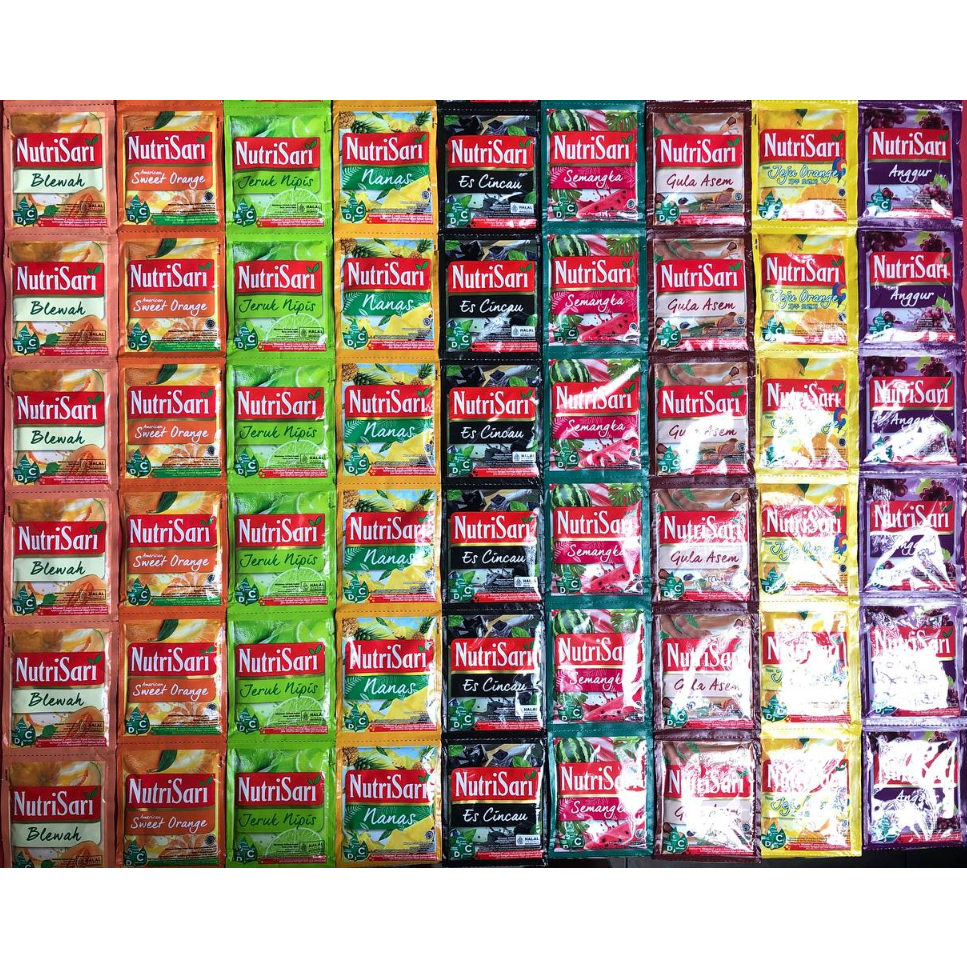 

Nutrisari Minuman Serbuk - Ready All Varian (1 Renceng 10pcs)