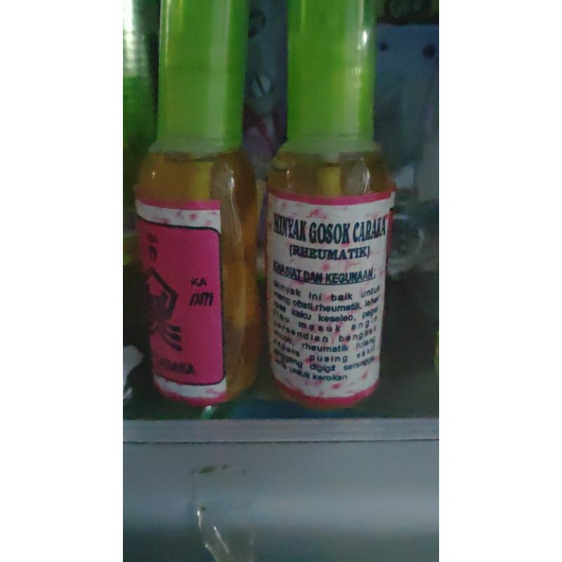 Minyak Gosok Caraka (panas) cocok untuk rheumatic pegel linu encok