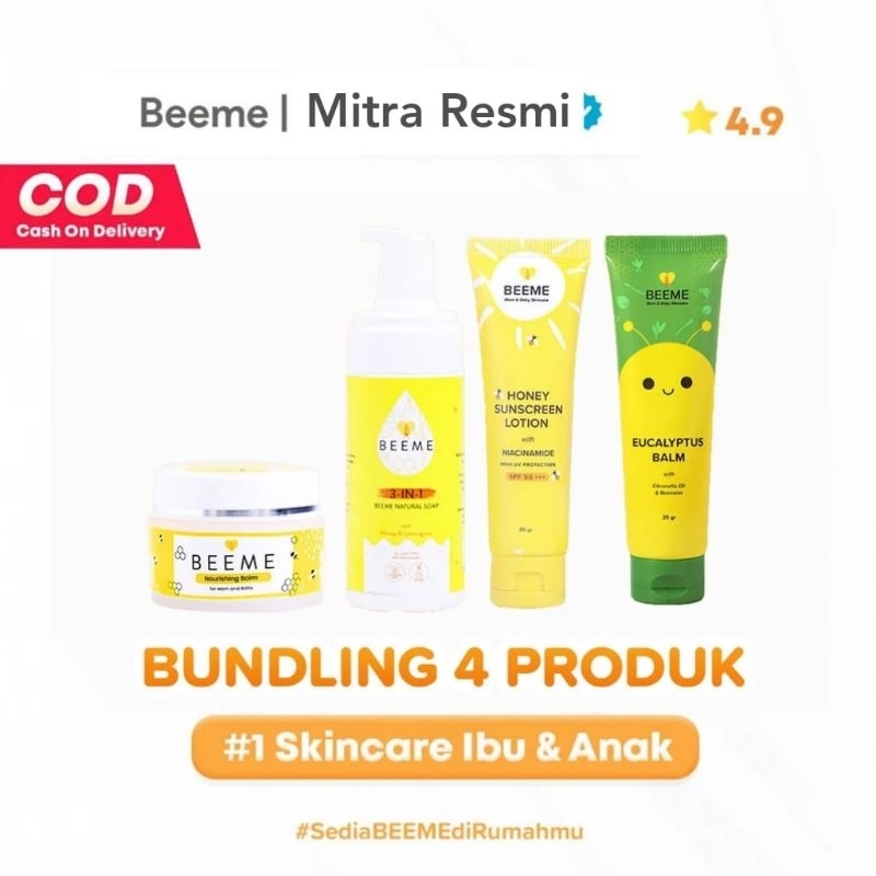 Paket beeme balm, beeme suncreen,beeme natural soap,beeme eucalyptus