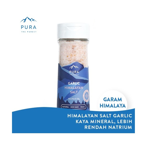 

PURA HIMALAYAN SALT GARLIC GARAM HIMALAYA NATURAL | GARAM MPASI BAYI