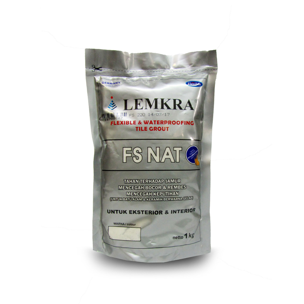 LEMKRA FS NAT 1 KG / Semen Pengisi Nat Dinding Lantai Banyak Varian Warna / Semen Nat