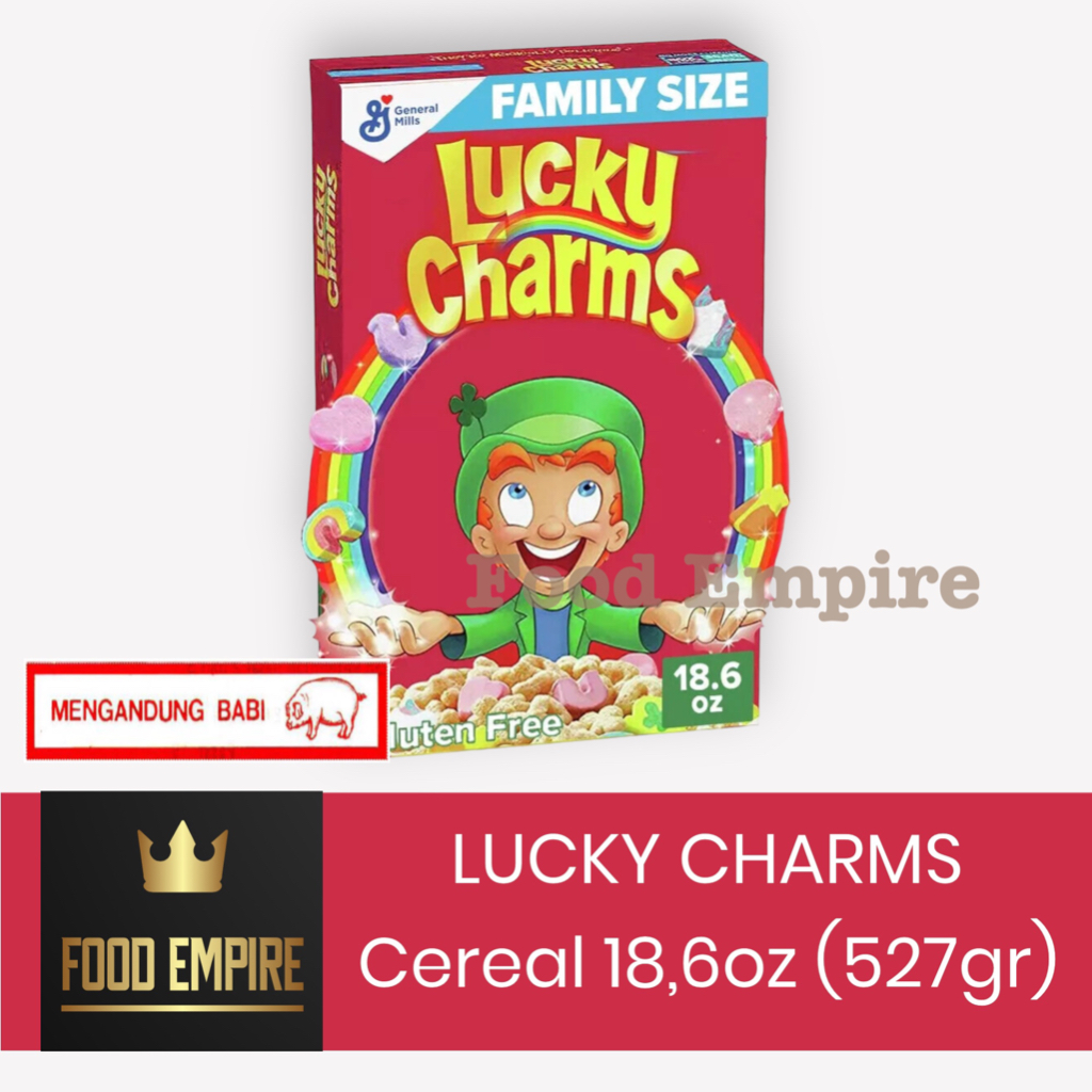 LUCKY CHARMS Cereal 18.6oz | Sereal with Marshmallow 527gr | NON HALAL