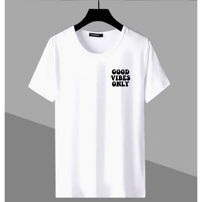 JULYANA_99-KAOS GOOD VIBES KEREN PRIA KEREN-BAJU PRIA TERBARU LENGAN PENDEK KEREN-KAOS PRIA TRANDy D