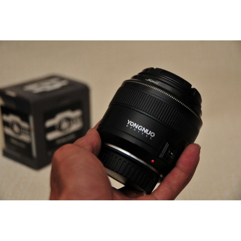 lensa fix yongnuo 35mm, 50mm, 85mm for canon