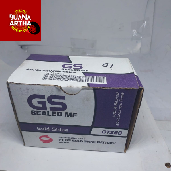 Aki kering GTZ 5 S Gold Shine Kualitas Bagus ,untuk motor Beat karbu,Beat Fi,Kharisma,Verza,Vixion,M
