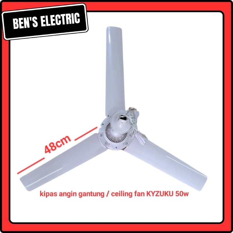 kipas angin gantung / ceiling fan KYZUKU 48 INCI 50w