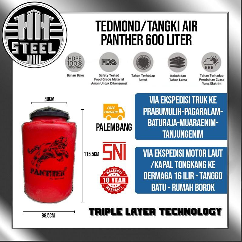 [Free Ongkir] TANGKI AIR TANDON AIR  TOREN AIR TEDMOND  MERK PANTHER
