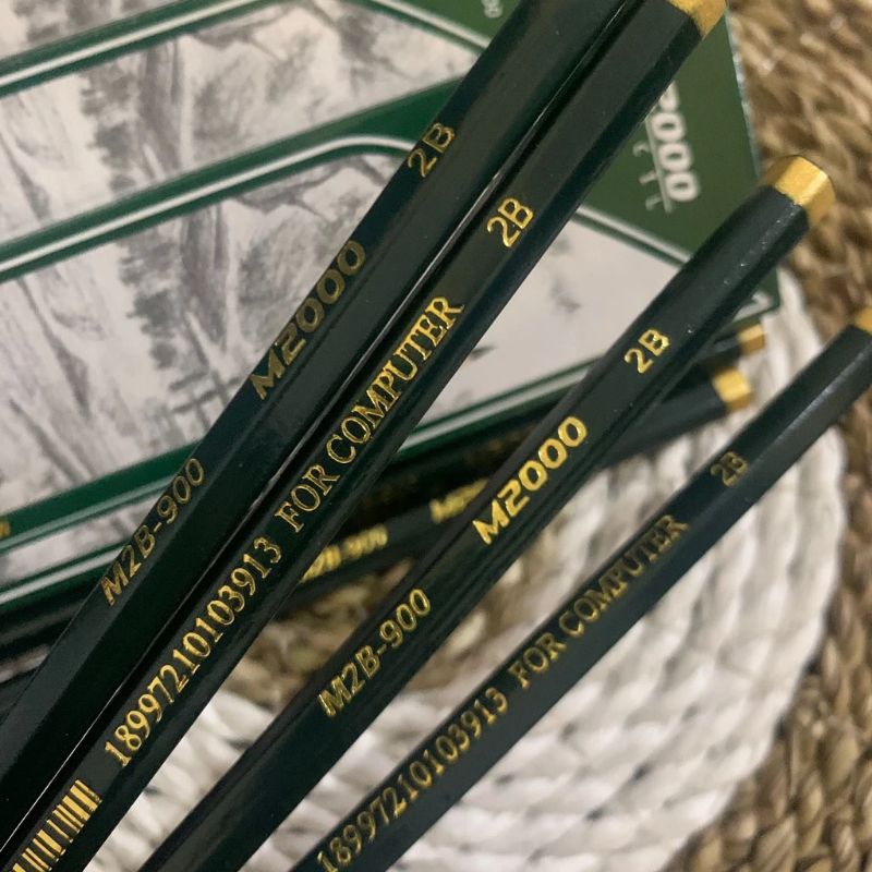 

pensil 2B hijau M2000 isi 12/1paks