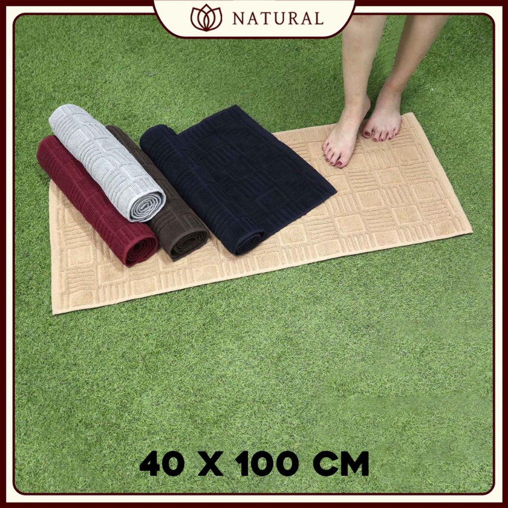 Keset Handuk Natural by Chalmer 40x100 cm Keset Panjang Polos Dapur