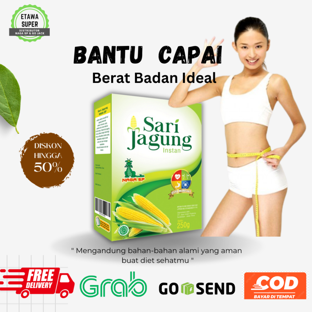 

Susu Diet Sari Jagung 250g Melancarkan BAB dan Tinggi Serat