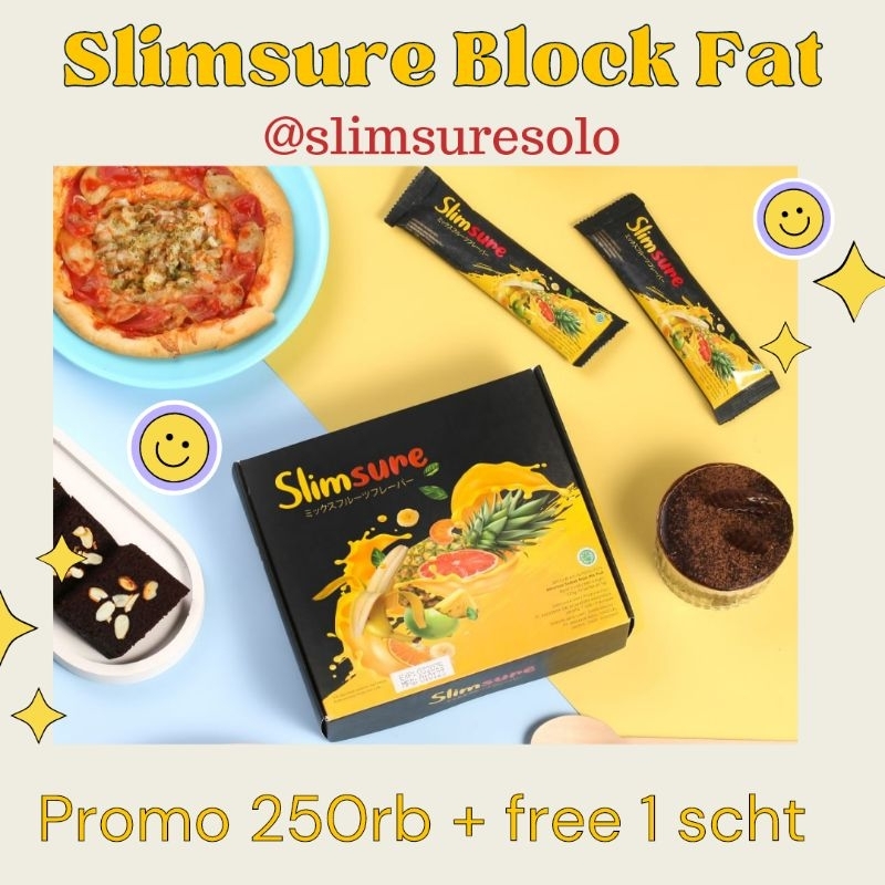 Slimsure Block Fat serbuk diet detox kurus langsing 15 sachet