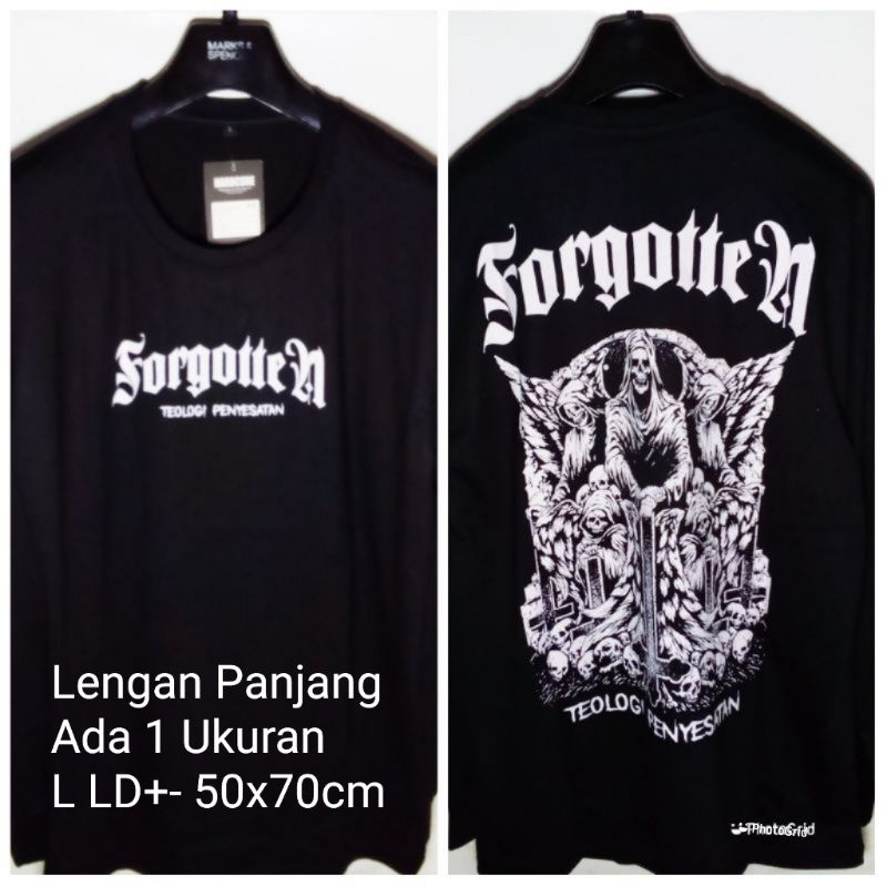 Kaos Band Metal Forgotten Lengan Panjang