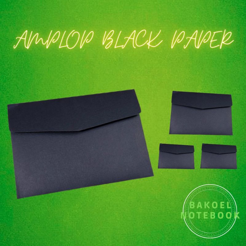 

amplop hitam tebal/amplop black paper tebal b7,a6,a5