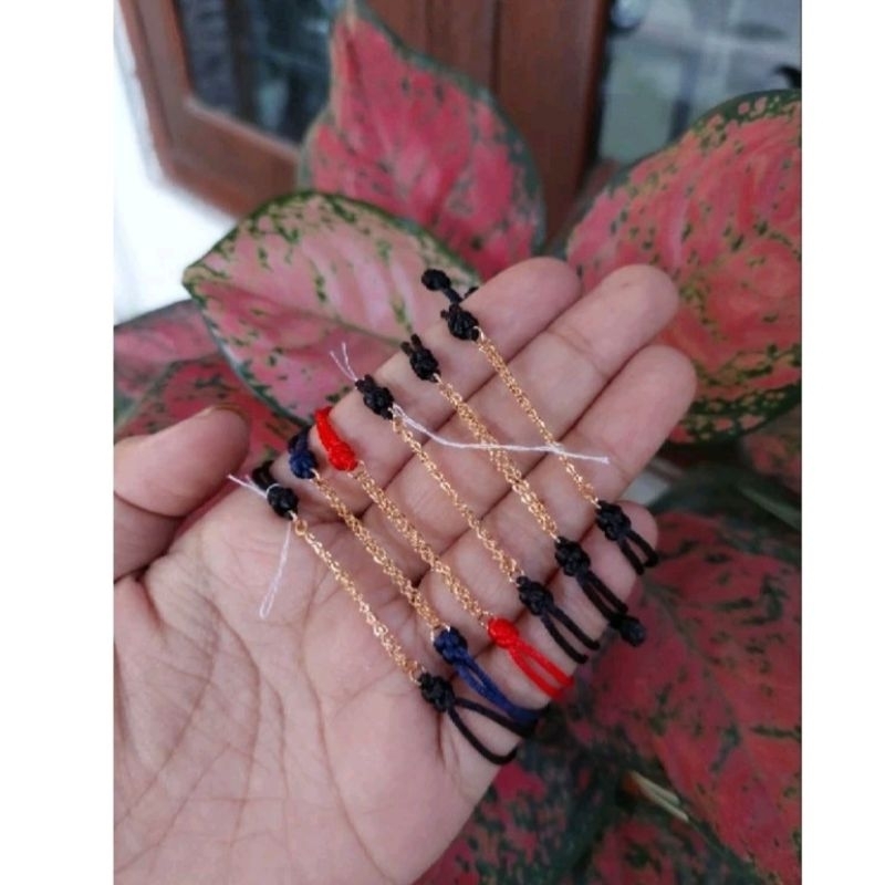 Gelang Tali Rantai Gold  kadar 10 karat//semar nusantara