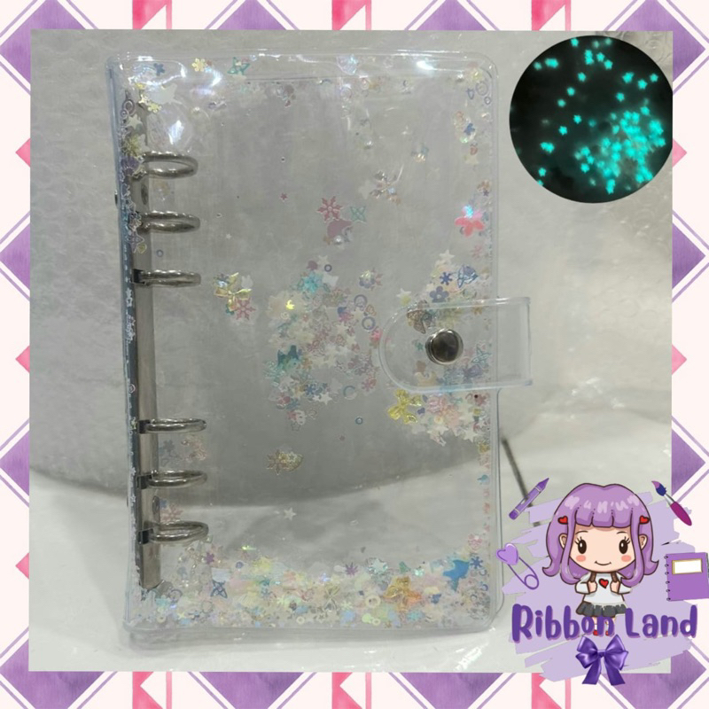 

A6 Binder Snow White Twinkle Star Glow In The Dark