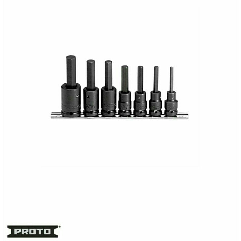 Proto 1/2" Drive 7 Piece Impact Socket Set-J74152