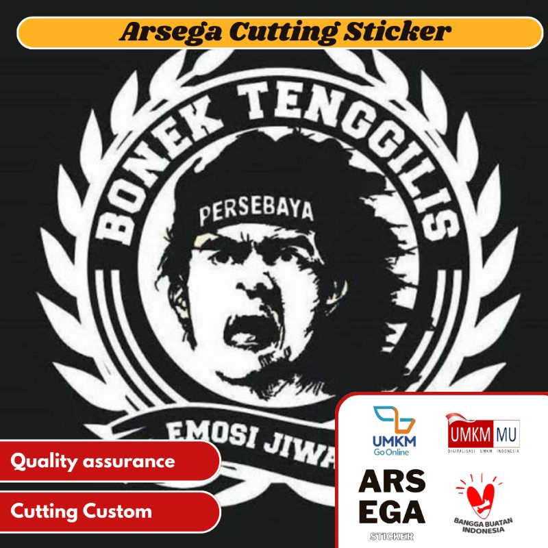 ARSEGA STICKER - Cutting Sticker Bonek Persebaya Komunitas Decals Mobil Vinyl Otomotif Aksesoris Eks