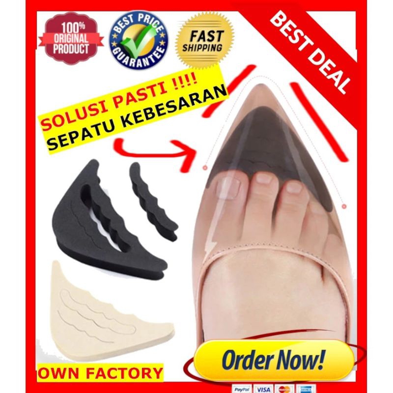 BABY KURUK Busa Spons Insole Alas Sepatu Kebesaran Bantalan Sepatu Pengganjal Sepatu Kebesaran