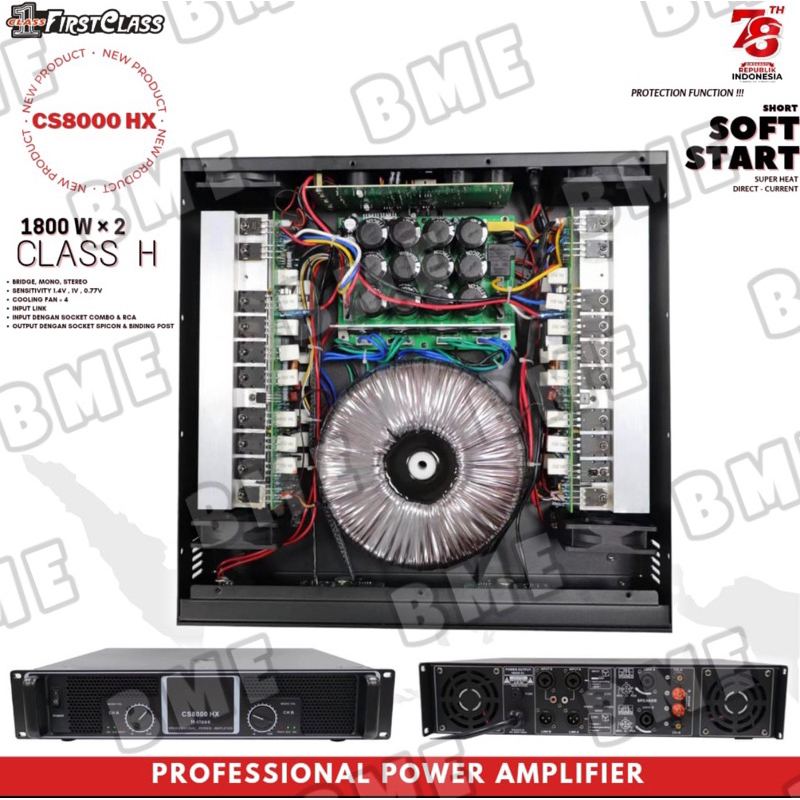 power amplifier firstclass cs 8000 hx cs8000 hx cs8000hx class h 3600w