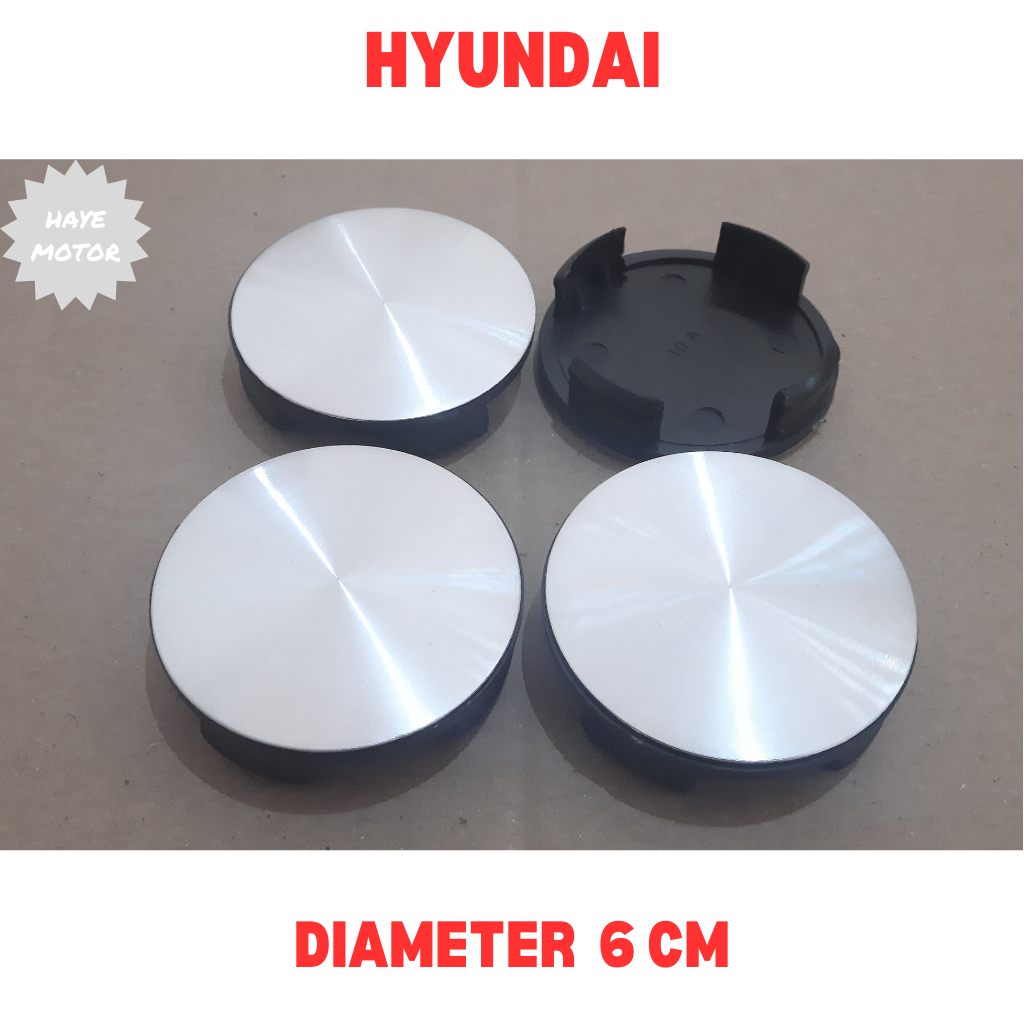 Dop Roda atau Tutup Velg Mobil HYUNDAI diameter 6 cm