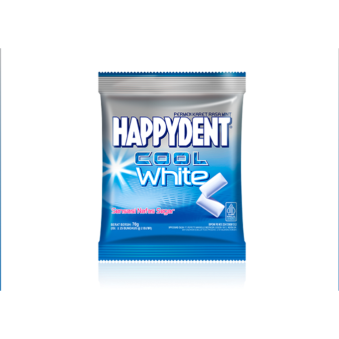 

Happydent Cool White Bag 70gram