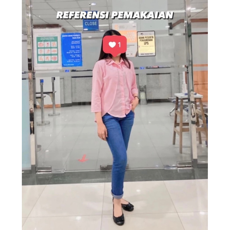 Preloved Baju Wanita - Kemeja Pink
