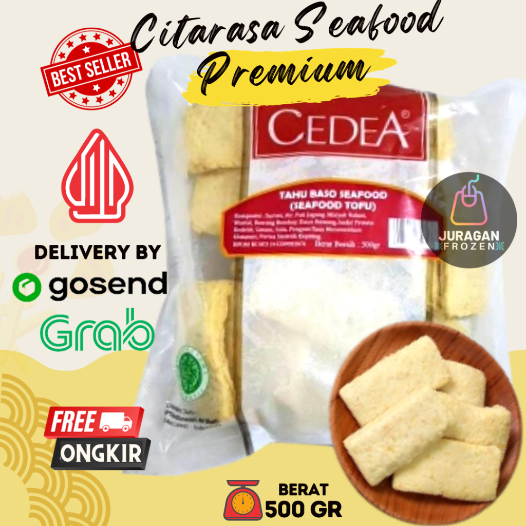 

CEDEA TAHU BASO SEAFOOD TAHU BAKSO OLAHAN IKAN TOFU FROZEN 500GR