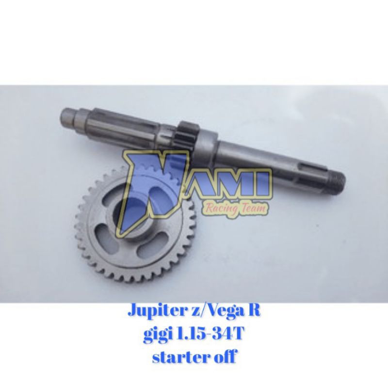 Rasio racing Jupiter z/Vega R gigi 1.15-34T starter on atau off