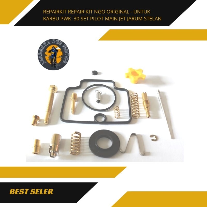 repairkit Repair Kit NGO Original - Untuk Karbu PWK 30 Set Pilot main jet Jarum stelan