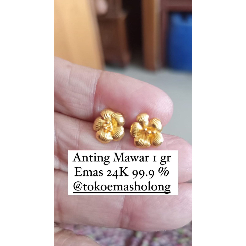 ACC Anting Mawar 1 gr  Emas 24K