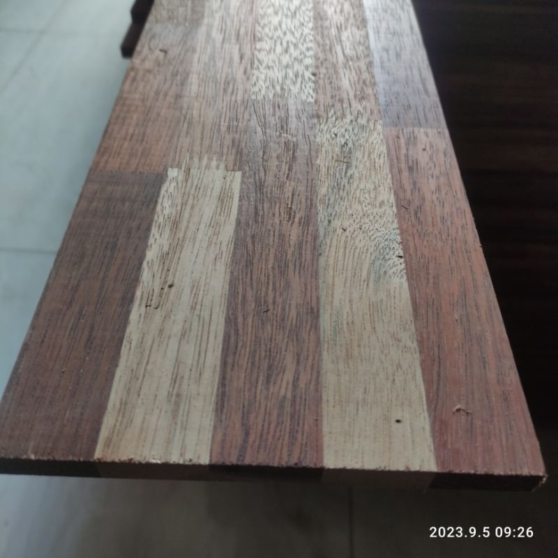 PAPAN RAK KABINET TOP TABLE KAYU FJL MERBAU OVEN 1,2 x 15 x 181 cm