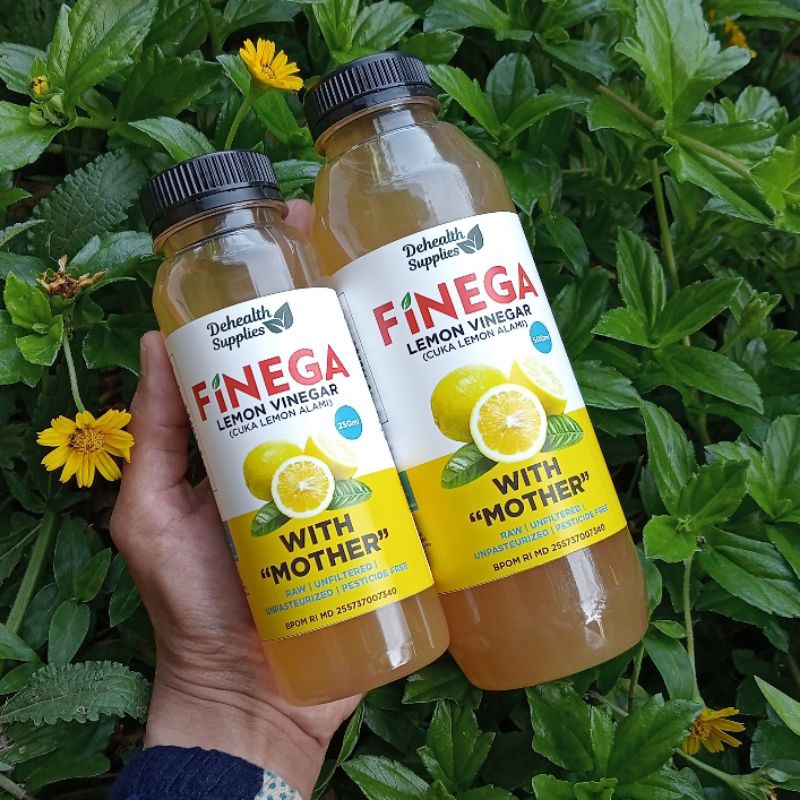 

Cuka Lemon FINEGA Dehealth Supplies / Lemon Cider Vinegar with Mother