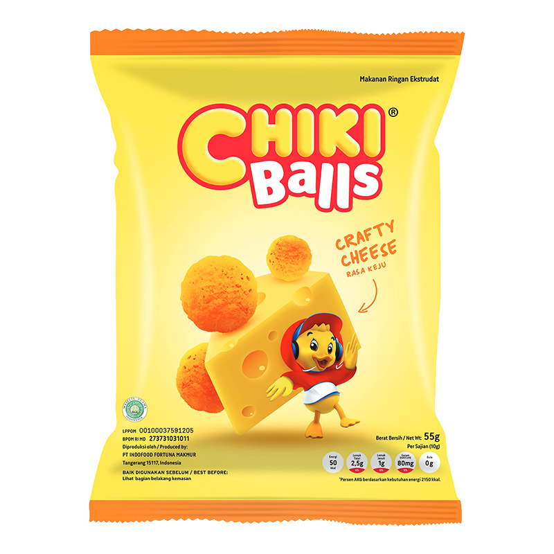 

CHIKI Balls Makanan Ringan Crafty Cheese 55 g