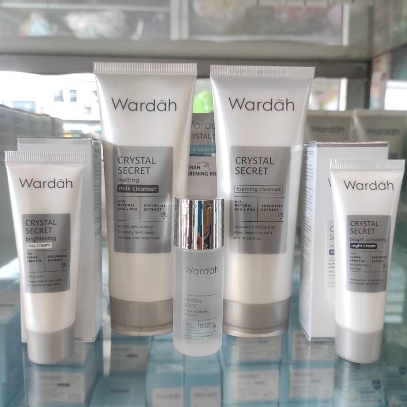 BISA COD Wardah Paket Lengkap Crystal Secret 5 in 1 || Paket Flek Hitam || Paket Skincare Murah || P