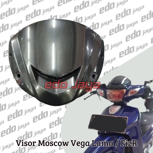Visor Depan Motor Vega Lama/FizR/F125Z Hitam Moscow