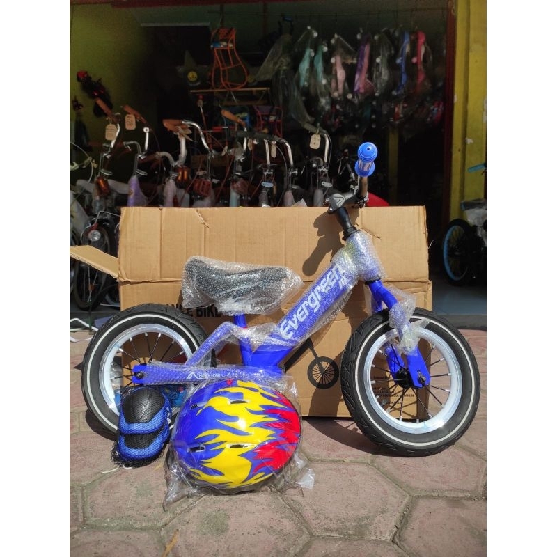 Push Bike Pushbike Balance Bike Sepeda Keseimbangan Element Air Ban Hidup Pompa. EVERGREEN (Free Hel