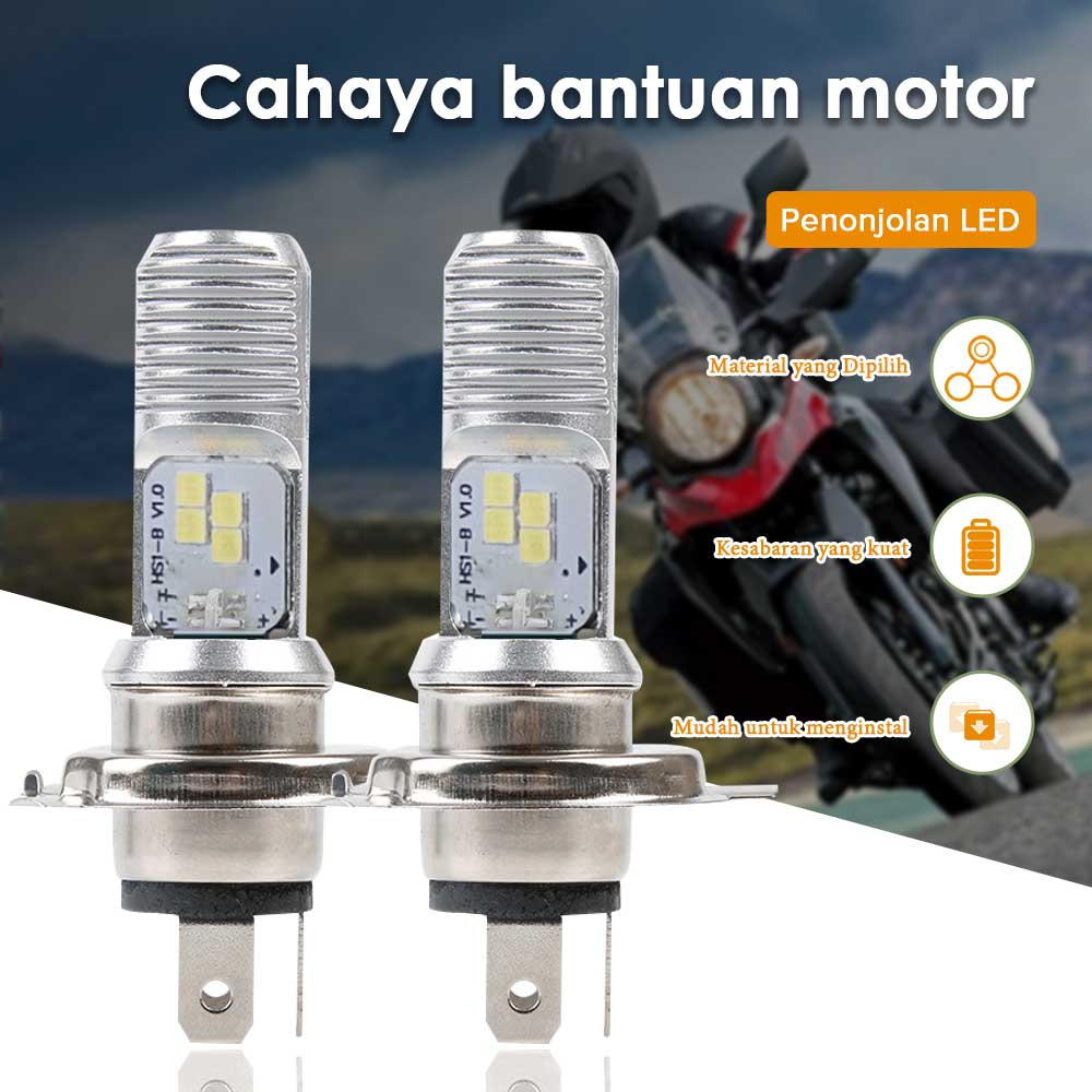 Lampu depan led motor bebek / matic / grand / h6 / h4 / hs1 / laki osram t19 / hs1 original ac dc / 