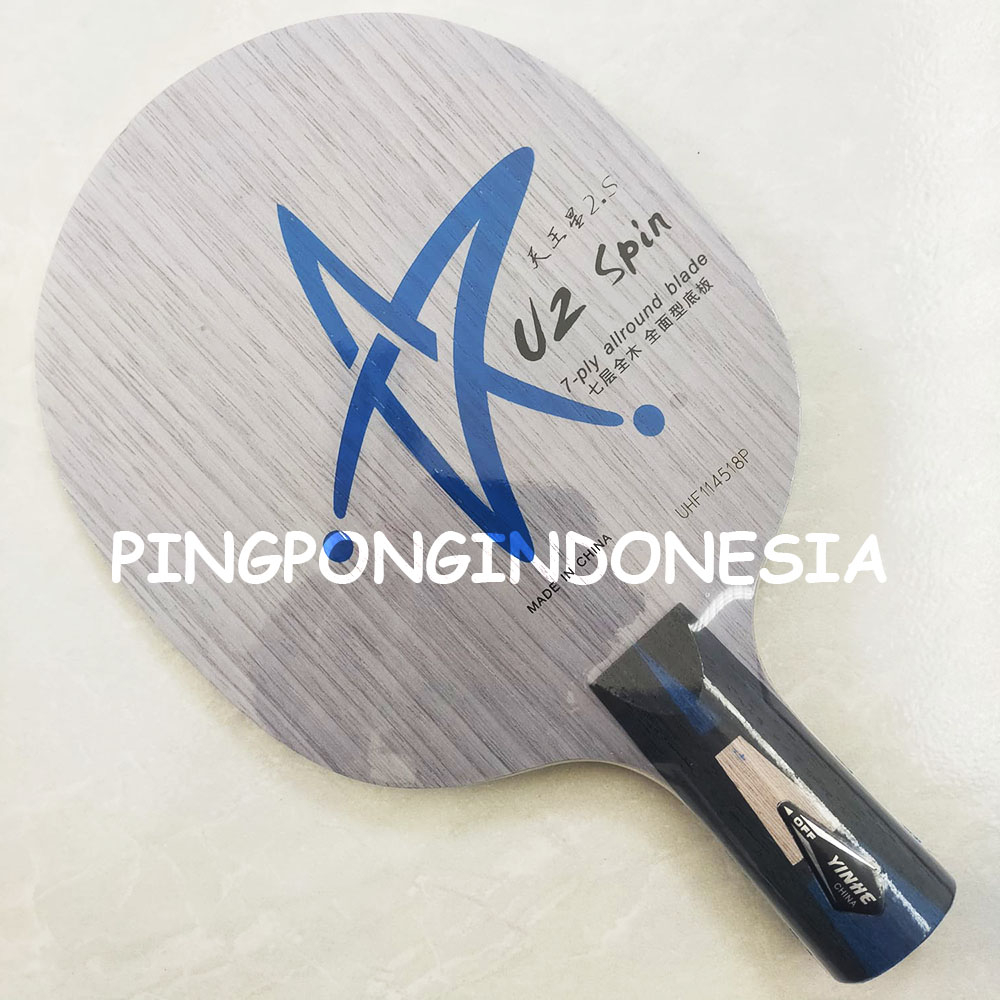 Yinhe U2 Spin - Penhold - Blade Kayu Pingpong Tenis Meja Bat Bet U2 Spin Galaxy U-2 Allround Wood Ur
