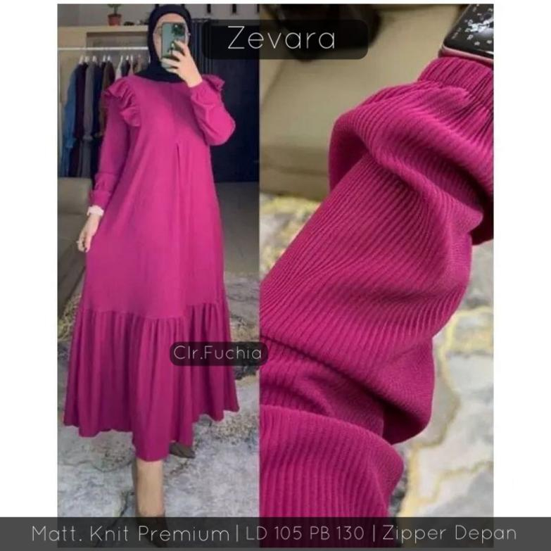 Estusae : Zevara Dress Rajut Knit Busui/ Dress Bahan Knit/Rajut Busui LD105