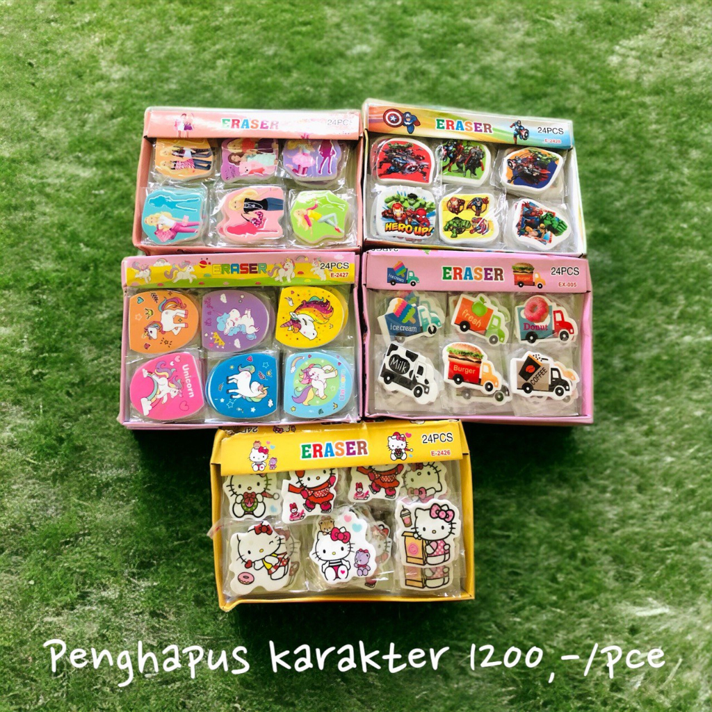 

Penghapus Karakter Mainan Anak Sekolah Lucu Imut Bentuk Hello Kitty Unicorn Barbie Souvenir Ulang Tahun