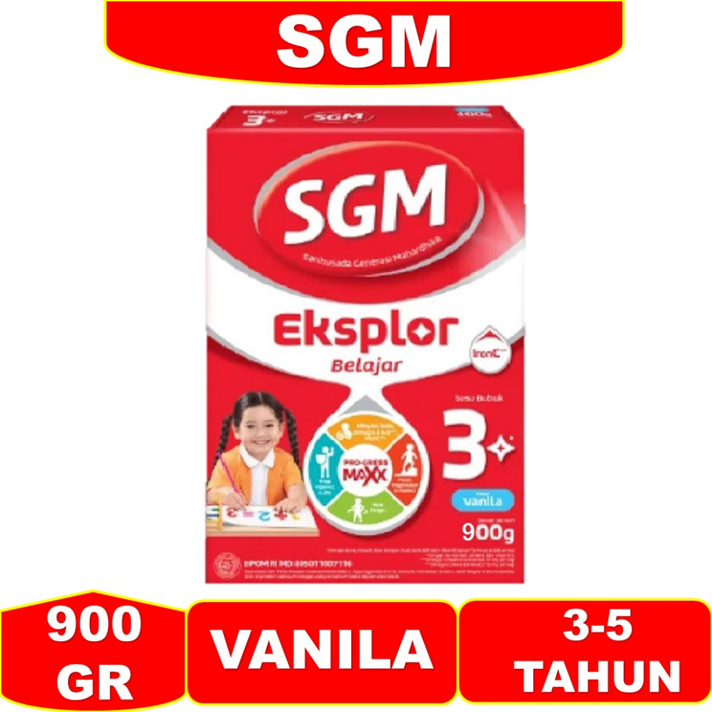 

SUSU SGM EKSPLOR 3+ 900 GR RASA VANILA sgm 3+ vanila