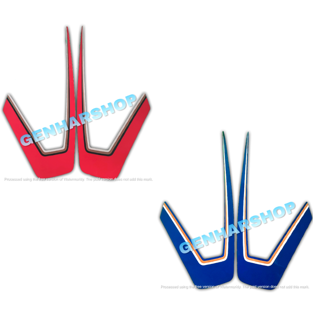 STIKER STRIPING LIS BODY STANDAR MOTOR YAMAHA RX KING 1987 / RX KING COBRA SEPASANG FULL SET