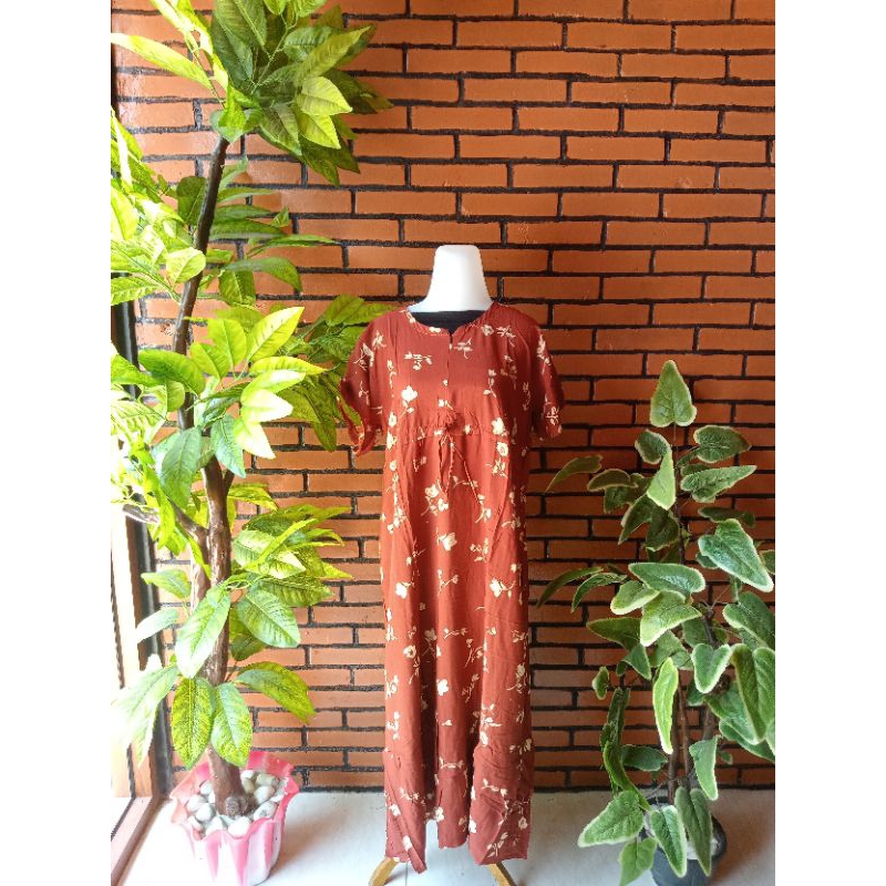 daster batik abstrak bunga sakura