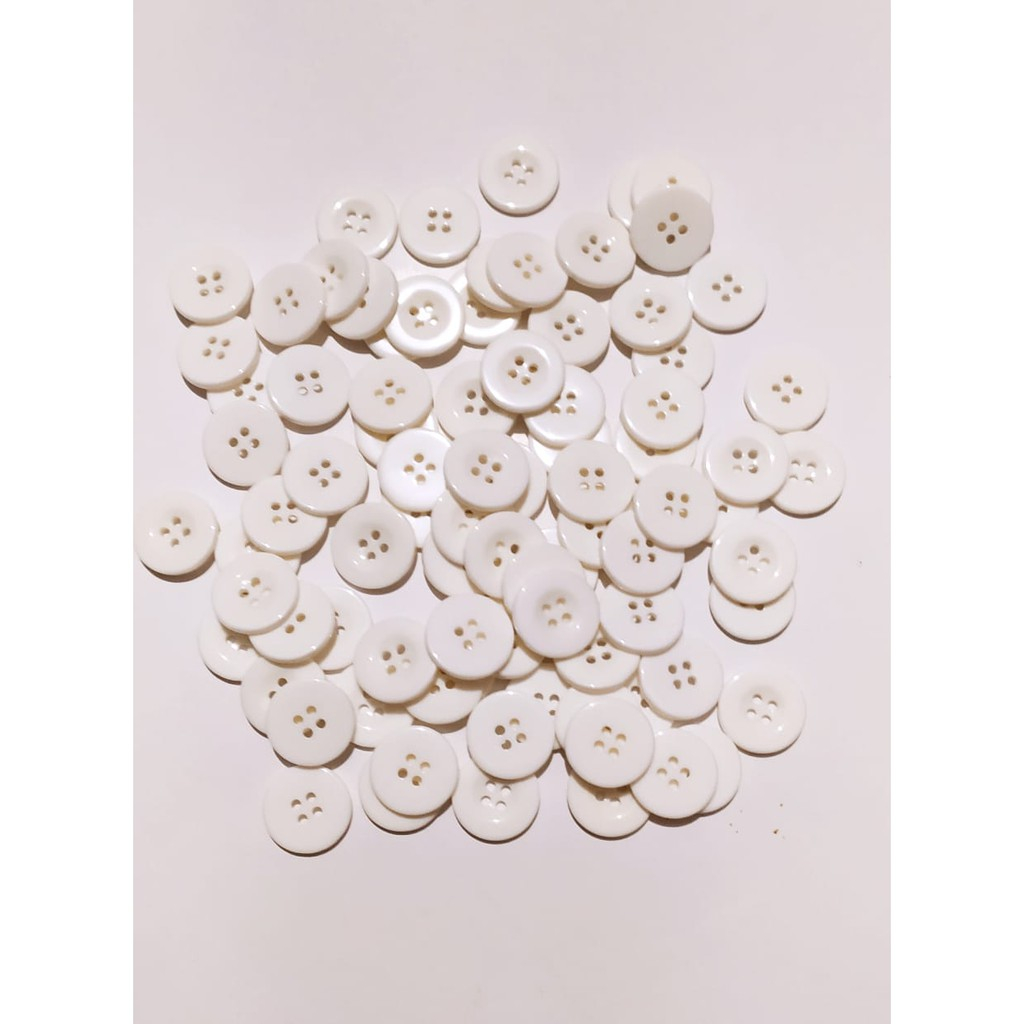 perbiji Kancing Lubang 4 - Kancing Ukuran 2cm - Kancing Besar 2,5cm