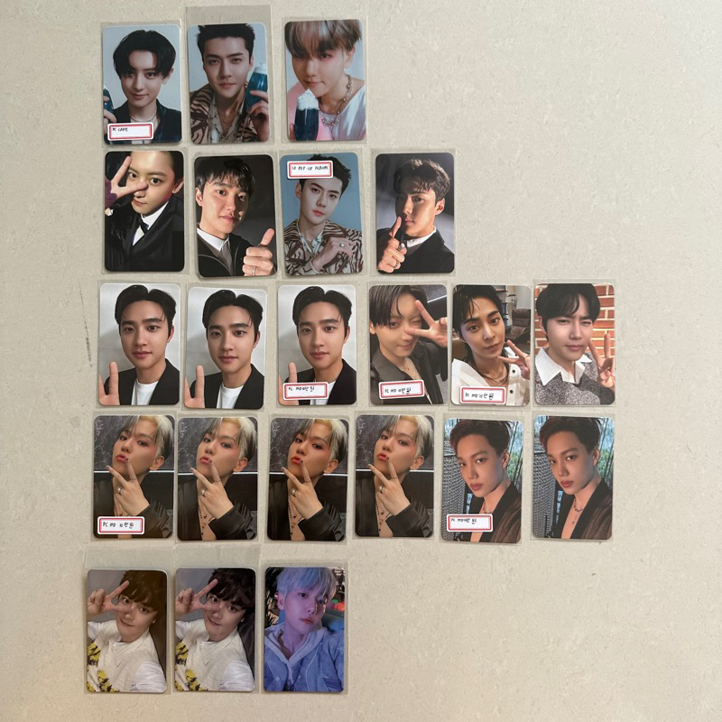 Photocard EXO EXIST Cream Soda Cafe / EXOcial Club Pop up / Lucky draw album PC Benefit / POB Ktown 